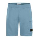 STONE ISLAND JUNIOR - Bermuda en molleton bleu 