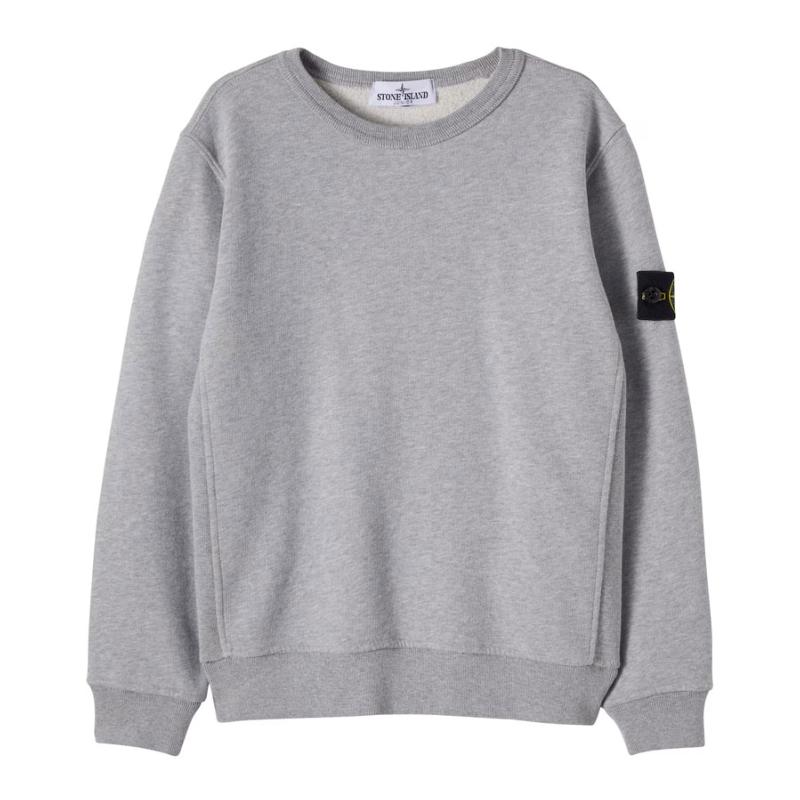STONE ISLAND JUNIOR - Sweat compass gris - Nouveauté 