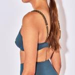 BELIZA - Haut de maillot Ines pétrole