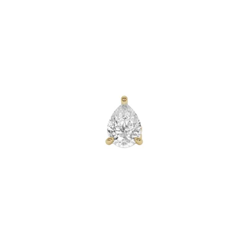 BILLION AVENUE - Boucle d'oreille Pear diamond gold 