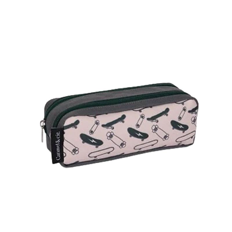 CARAMEL & CIE - Trousse double skates gray - Nouveautés 