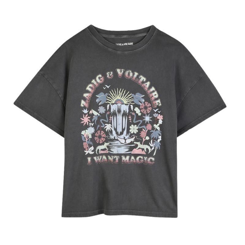 ZADIG & VOLTAIRE - Tee shirt gris - SOLDES 