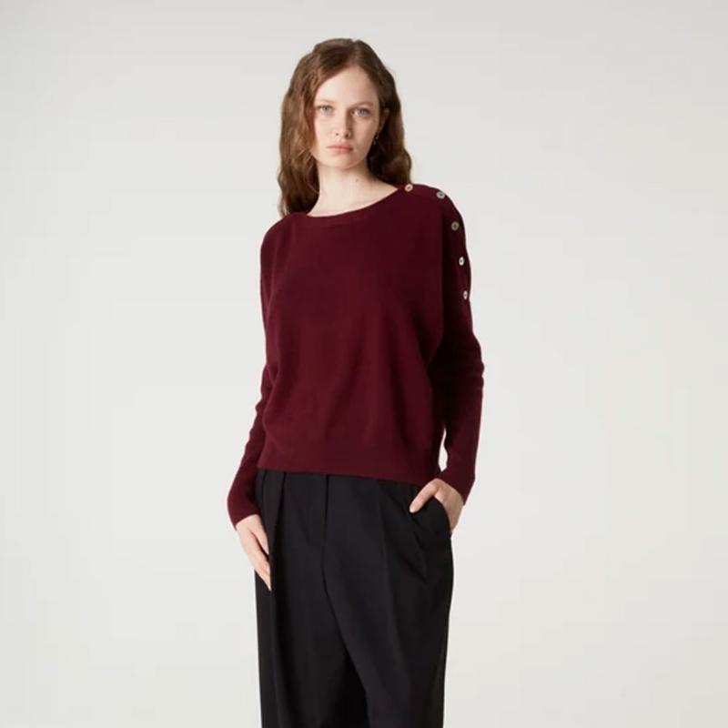 ABSOLUT CASHMERE - Pull  Raphaella bordeaux