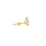 BILLION AVENUE - Boucle d'oreille Pear diamond gold 