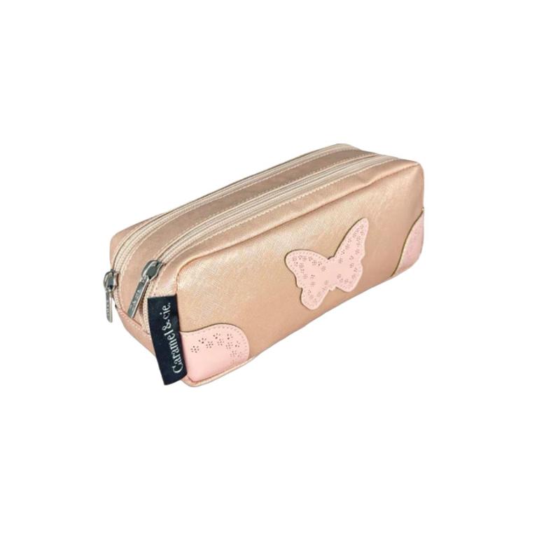 CARAMEL & CIE - Trousse double Oxford perle  - Nouveautés 