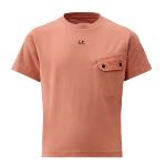 CP COMPANY UNDERSIXTEEN - Tshirt à logo imrimé pêche 
