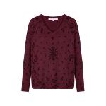 ABSOLUT CASHMERE - Pull cachemire Camille print burgundy