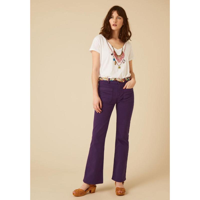 LEON & HARPER - Pantalon Perfect purple - Nouveauté