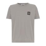 STONE ISLAND JUNIOR - Tee shirt gris logo patch - Nouveauté 