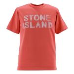 stone island junior - Tshirt logo effet peint