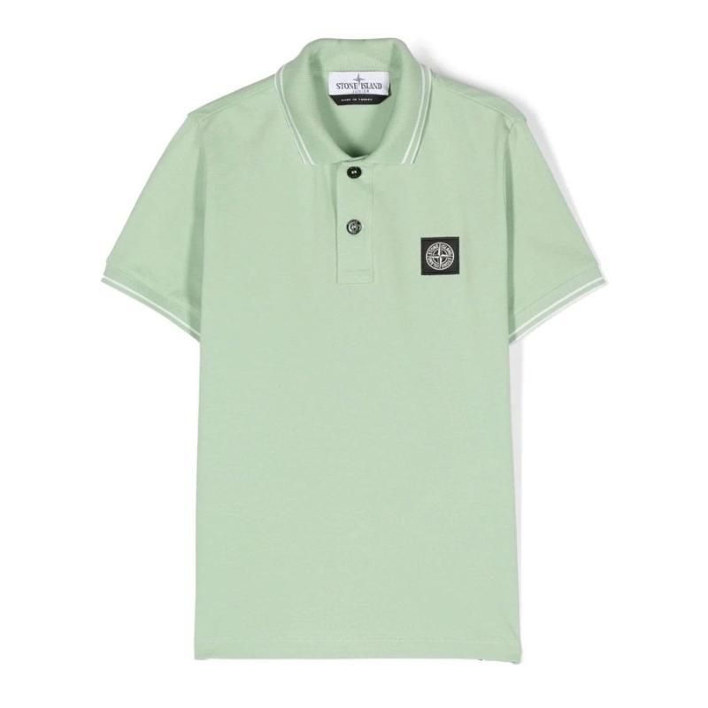 stone Island - Polo manches courtes anis