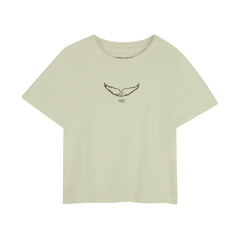 ZADIG & VOLTAIRE - Tee shirt vert d'eau - SOLDES 