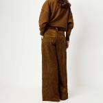 SESSUN - Pantalon large Rivel cognac
