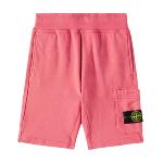 STONE ISLAND - Bermuda en molleton corail 