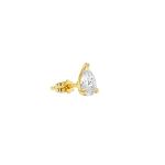 BILLION AVENUE - Boucle d'oreille Pear diamond gold 