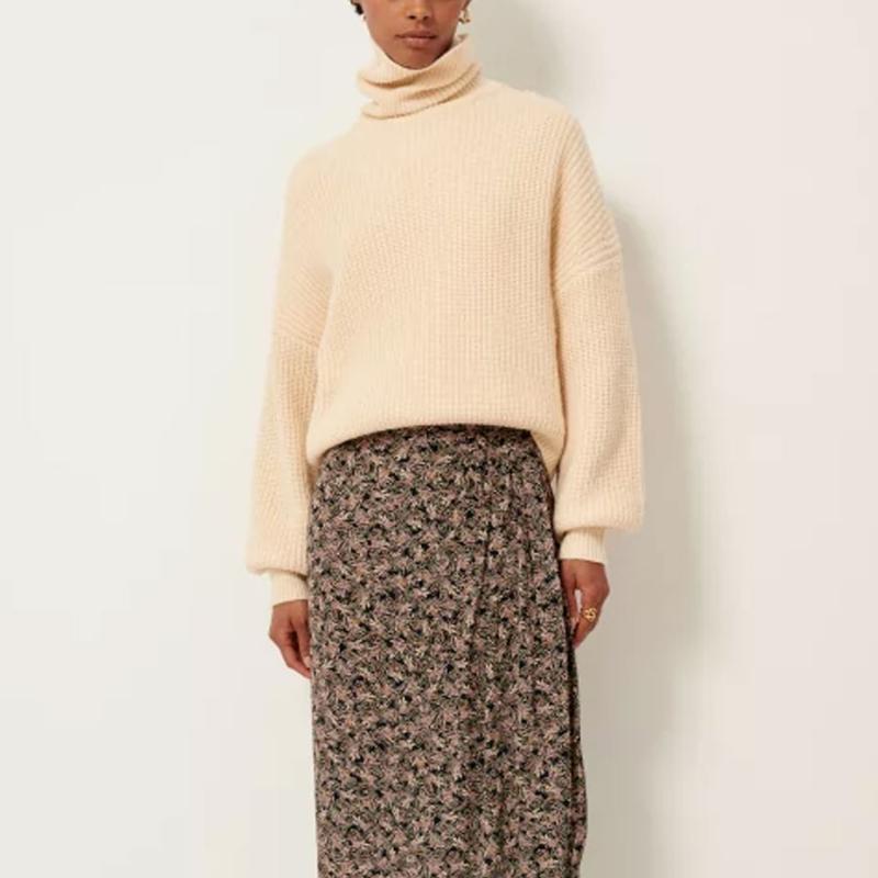 SESSUN - Pull col roulé Montfort écru -  Prix doux