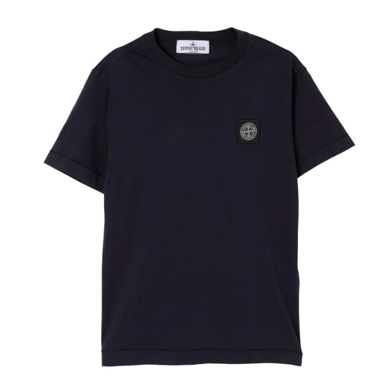 stone island junior - Tshirt logo patch noir