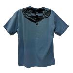 CP COMPANY UNDERSIXTEEN - Tee shirt bleu avec logo - Nouveauté 