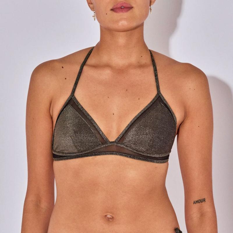 BELIZA - Top triangle Carla noir