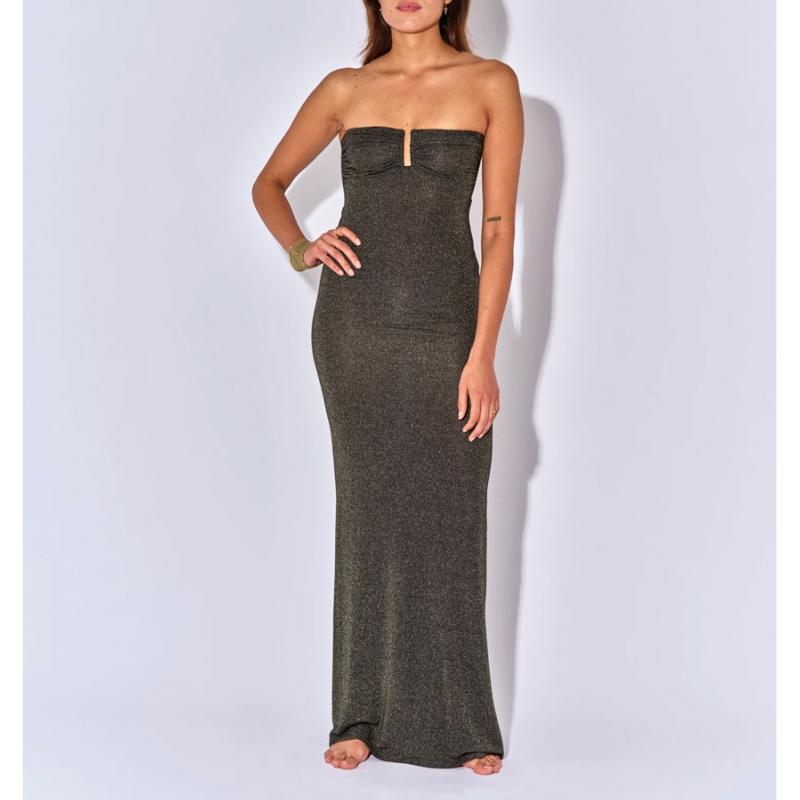 BELIZA - Robe bustier Lana noire 