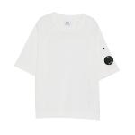 CP COMPANY UNDERSIXTEEN - Tee shirt blanc patch logo - Nouveauté