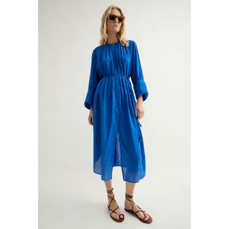 LAURENCE BRAS - Robe longue Cig bleu
