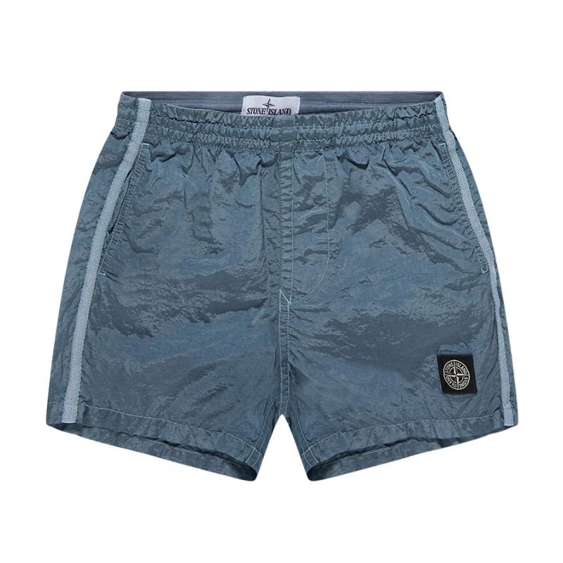 STONE ISLAND JUNIOR - Short de bain bleu 