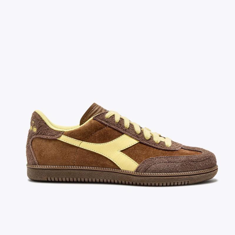 DIADORA - Baskets trainer hairy chocolat 