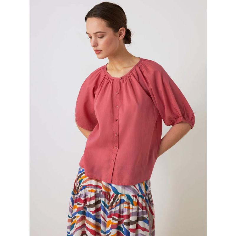 LEON & HARPER - Blouse Cool plainy rose