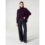 ABSOLUT CASHMERE - Pull poncho col roulé Clara plum