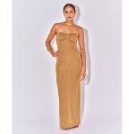 BELIZA - Robe bustier Lana dorée