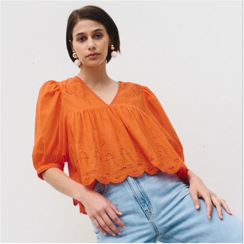 IDANO - Blouse Sasha orange 