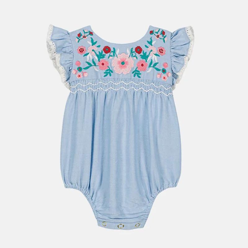 LOUISE MISHA - Barboteuse Rompers Nusha bleu