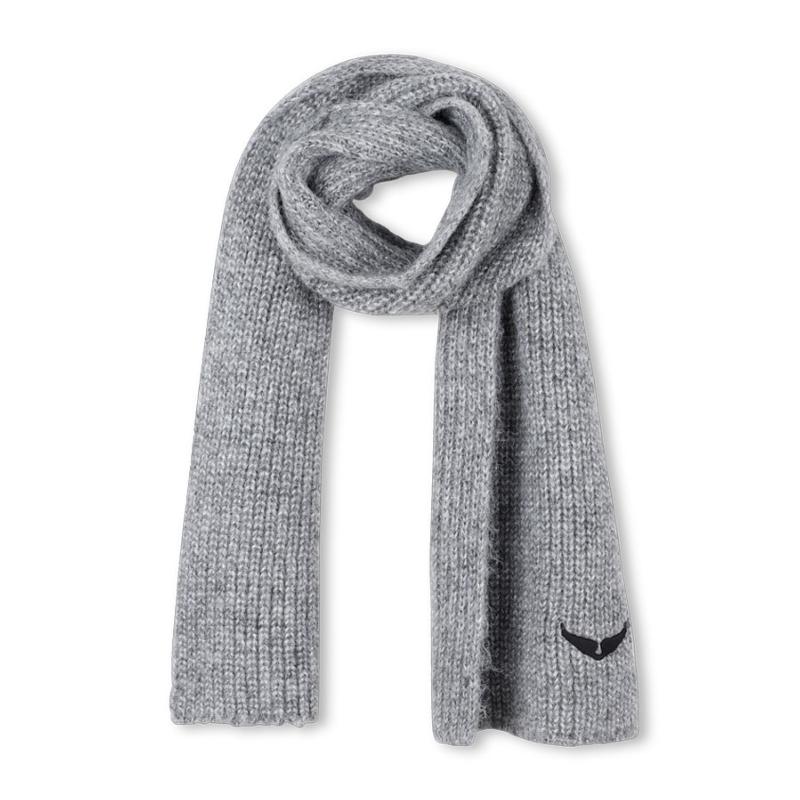 Zadig & Voltaire -  Écharpe en tricot grise