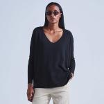 ABSOLUT CASHMERE  - Pull poncho Camille noir 