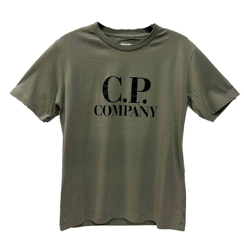 CP COMPANY UNDERSIXTEEN - Tee shirt forêt avec logo - Nouveauté 