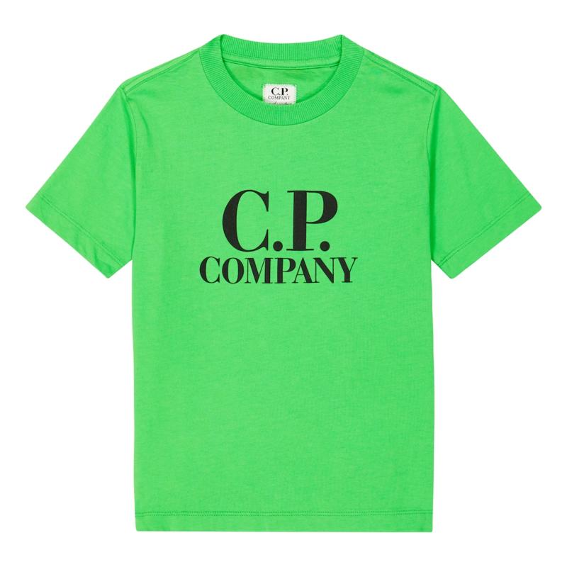 CP COMPANY UNDERSIXTEEN - Tee shirt vert avec logo 