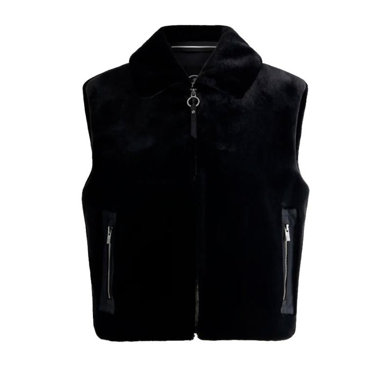 FUSALP - Veste sans manches en fausse fourrure Piagina 