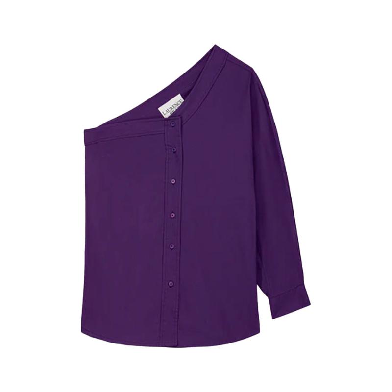 LAURENCE BRAS - Top asymetrique Charme violet