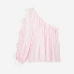 LAURENCE BRAS - Blouse  asymétrique Joina rose pâle