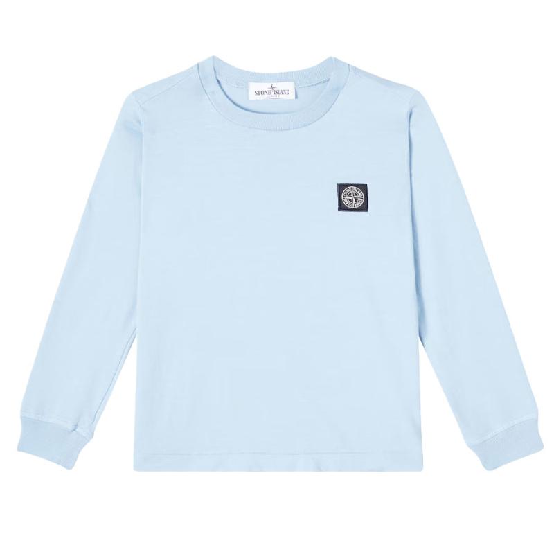 STONE ISLAND - Tee shirt manches longues bleu - Nouveauté