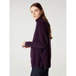 ABSOLUT CASHMERE - Pull poncho col roulé Clara plum