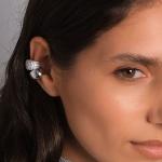 BILLION AVENUE - Bague d'oreille Ara diamong silver