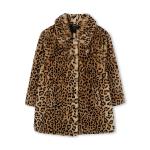 SONIA RYKIEL - Manteau en fausse fourrure léopard 