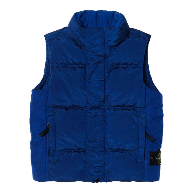 STONE ISLAND - Gilet matelassé bleu royal - Nouveauté