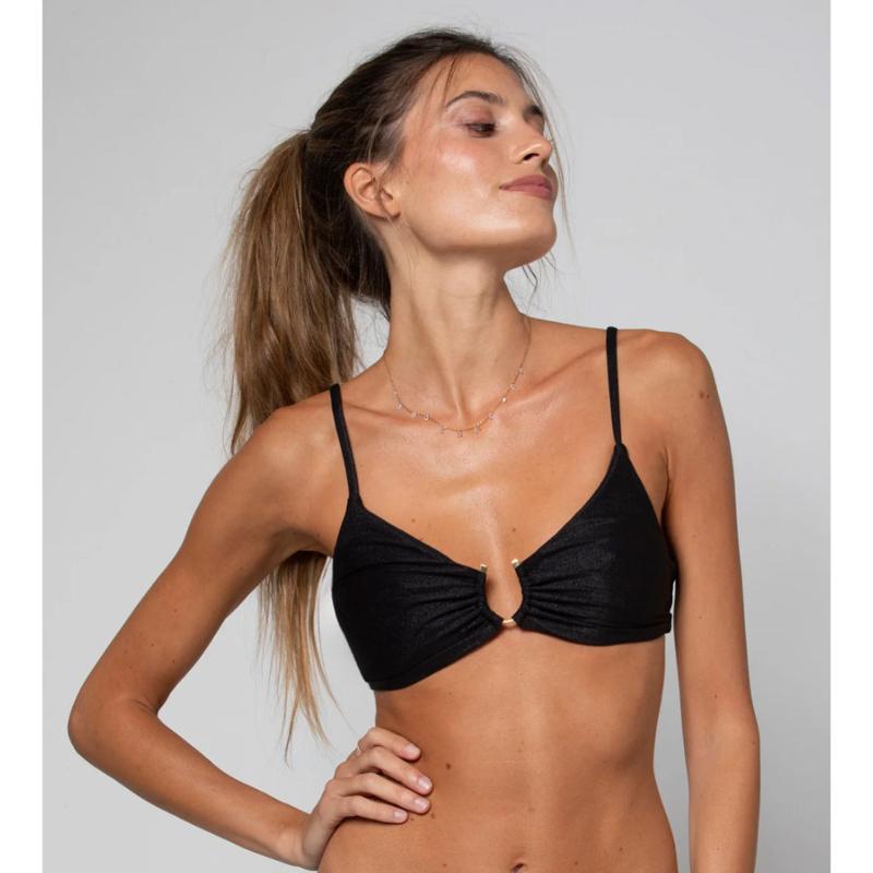 BELIZA - Top triangle Helena noir