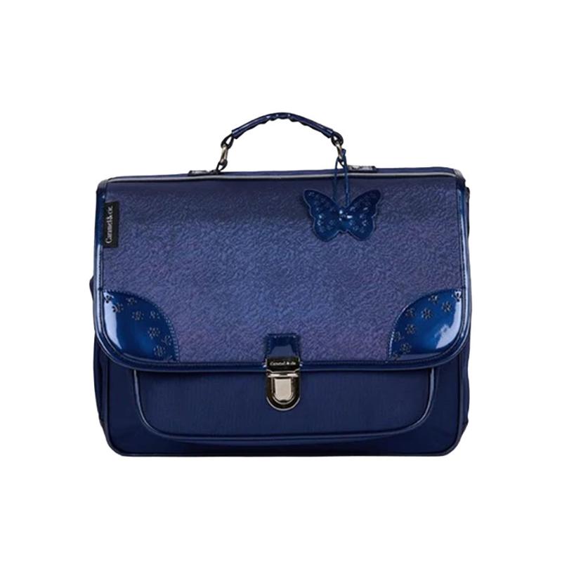CARAMEL & CIE - Cartable moyenne section Oxford navy