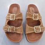 HARTFORD - Sandales doubles brides camel