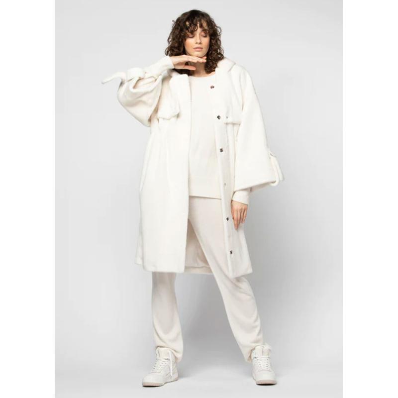 MAX & MOI - Veste en fausse fourrure Myer blanc