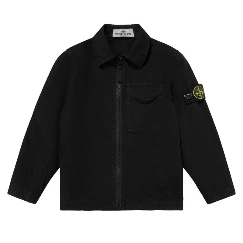 STONE ISLAND JUNIOR - Surchemise noir - Nouveauté 